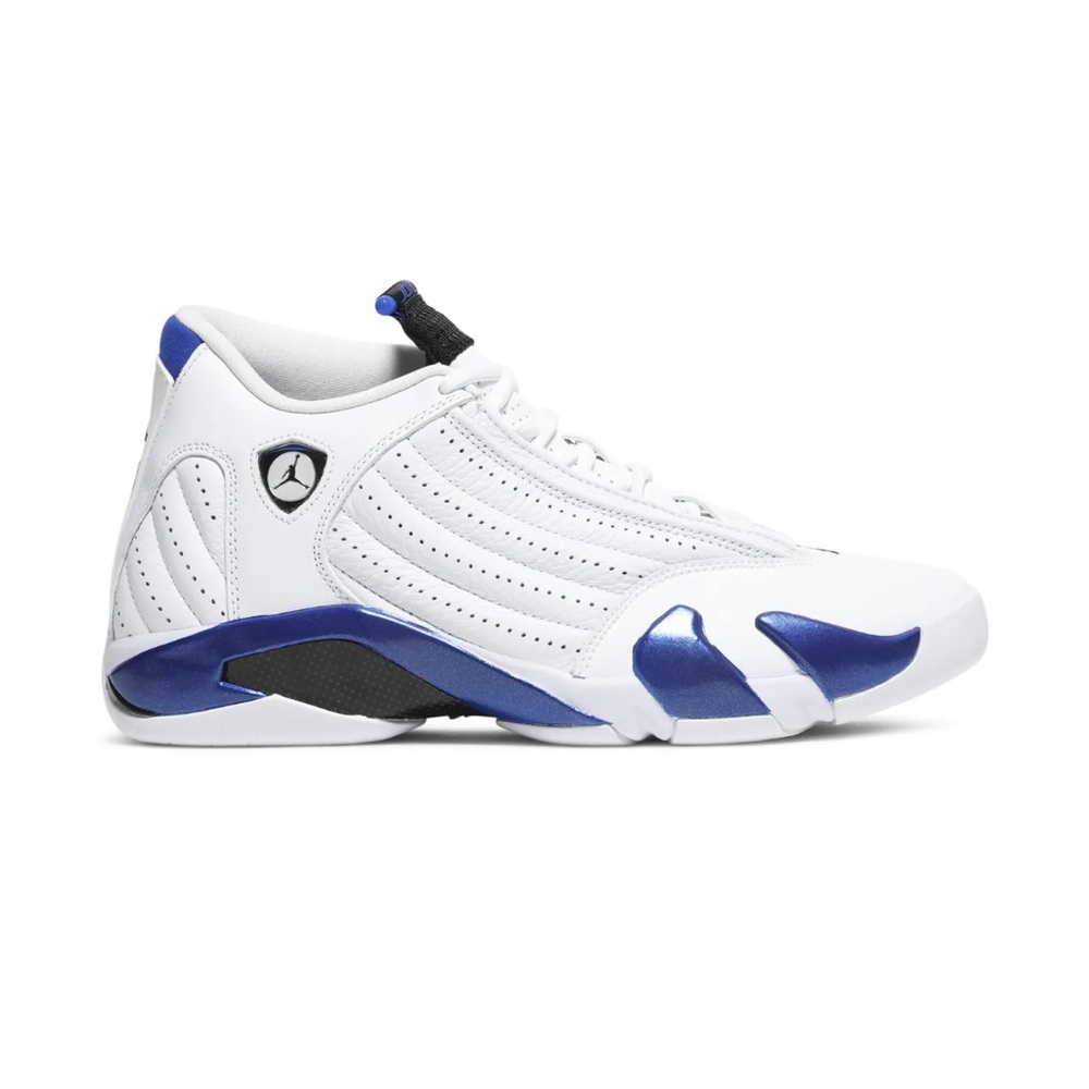 Jordan White and Blue Athletic Sneakers